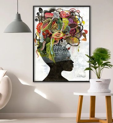 Абстрактный рисунок женщины африканки Dev14861 фото