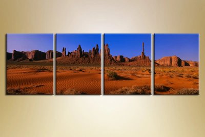 Модульные картины Полиптих, каньон и пустыня Pri7689 фото