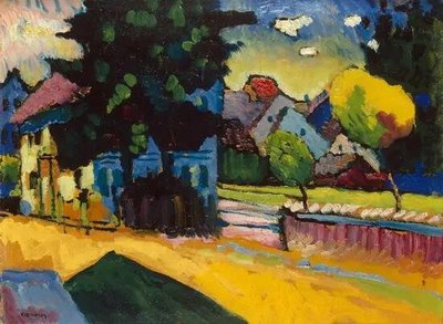 Kandinsky, V.V. - Vedere la Murnau Abs12890 фото