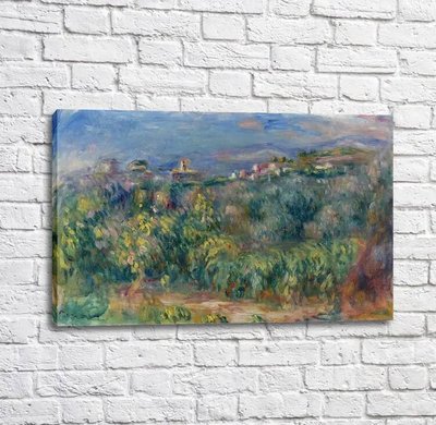 Картина Pierre Auguste Renoir Landscape at Provence, Cagnes, 1910 Ren14140 фото