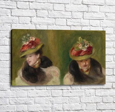 Pictură Pierre Auguste Renoir Portret dublu al lui Jeanne Baudot Ren14090 фото