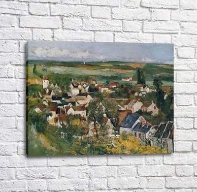 Картина View of Auvers sur Oise, 1873 Sez12790 фото