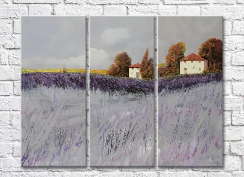 Триптих Lavender Field 003_1 Pro10189 фото