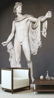Statuia lui Apollo din Vatican 3D5298 фото