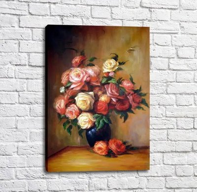 Pictură de Pierre Auguste Renoir Brassee de roses Ren14049 фото