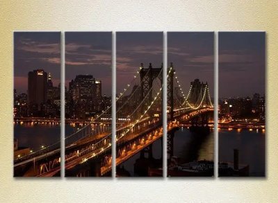 Модульные картины Манхэттенский мост_04 Gor10099 фото