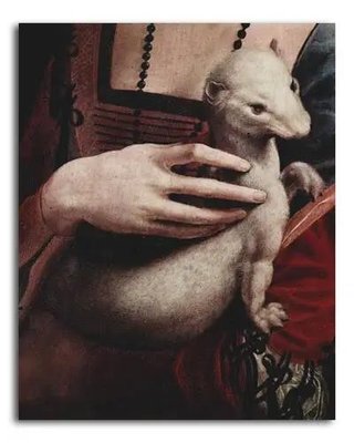 Дама с горностаем. Фрагмент Leo13052 фото