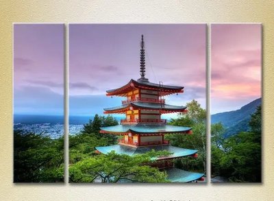 Модульные картины Японская пагода_02 Gor7251 фото
