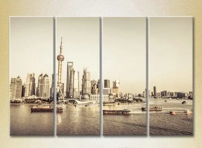 Модульные картины Шанхайские небоскребы_01 Gor6701 фото