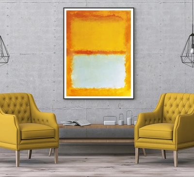 Ярко оранжевая абстракция, Ротко Abs14602 фото