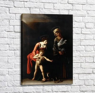Pictură Madona cu Pruncul cu Sfânta Ana Kar13702 фото