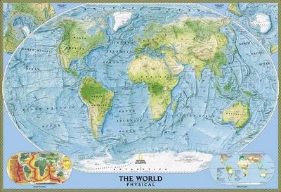 Физическая карта мира Sov2002 фото