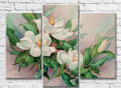 Triptic magnolie înflorită Ris9152 фото