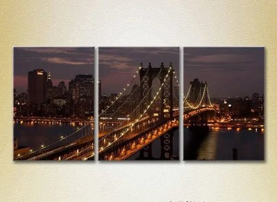 Модульные картины Манхэттенский мост_04 Gor7052 фото