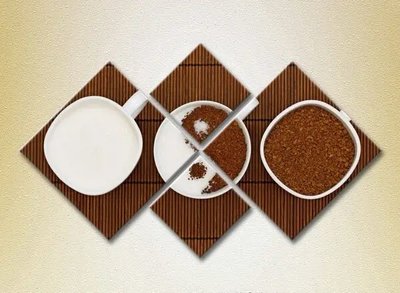 Picturi modulare Yin Yang. Cafea și zahăr_01 Eda6552 фото