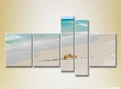 Модульные картины Краб на песке_04 Mor7252 фото