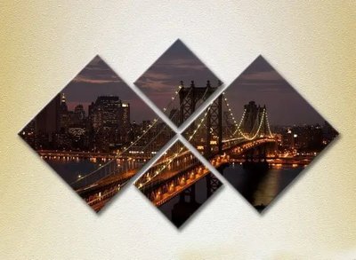 Модульные картины Манхэттенский мост_05 Gor6652 фото