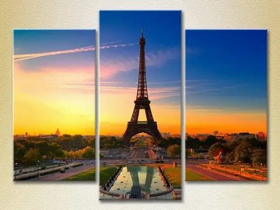 Tablouri modulare Turnul Eiffel_03 Gor7002 фото