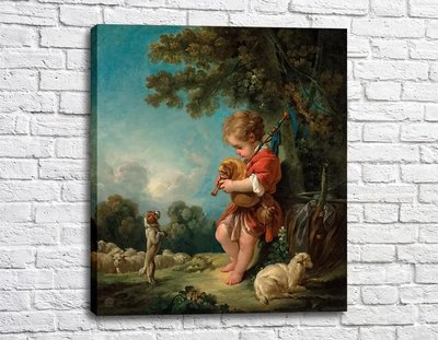 Картина Пастушок, играющий на волынке Fra11352 фото