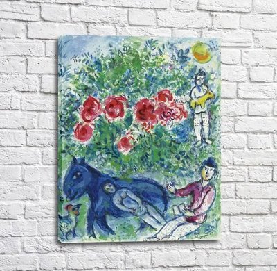 Картина Marc Chagall, L`ane bleu Mar13653 фото
