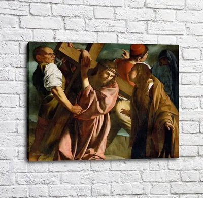 Картина Караваджо, последователь Несение креста Kar13353 фото