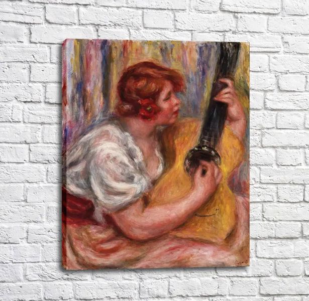 Картина Pierre Auguste Renoir, French, Woman with a Guitar Ren14003 фото