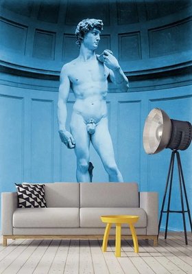 Фотообои Статуя Давида на синем фоне 3D1804 фото