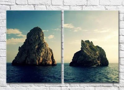 Диптих Две скалы в море Mor8154 фото