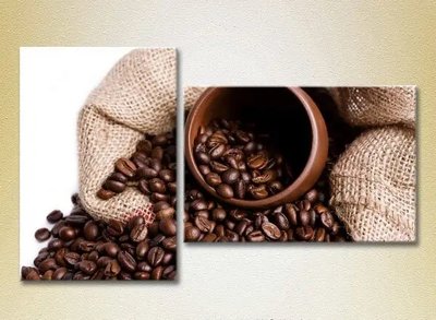 Модульные картины Мешок с зернами кофе_01 Eda8954 фото