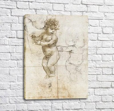 Картина Leonardo Da Vinci, sketch of baby Leo14255 фото