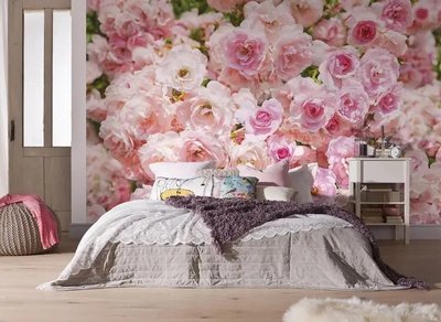 Tapet de design Trandafiri sălbatici roz deschis Flo1655 фото