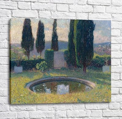 Картина Анри Мартен - Маленький пруд в парке Маркироль Imp12606 фото