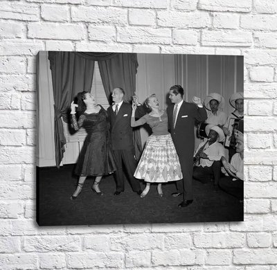 Постер Вечерние танцы, черно белый стиль Tan16945 фото