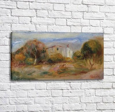 Картина Pierre Auguste Renoir Landscape with a House Ren14156 фото