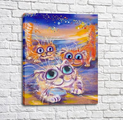 Постер Игривые котята Kot17033 фото