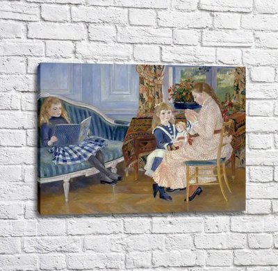 Картина Auguste Renoir Lapres midi des enfants a Wargemont Ren14006 фото