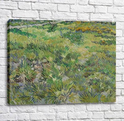 Картина Vincent van Gogh Long Grass with Butterflies Van11605 фото