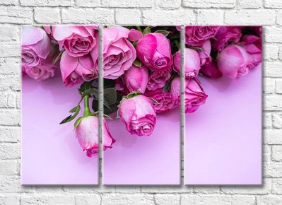 Букет розовых роз на светлом фоне TSv5456 фото
