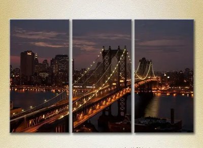 Модульные картины Манхэттенский мост_03 Gor7056 фото