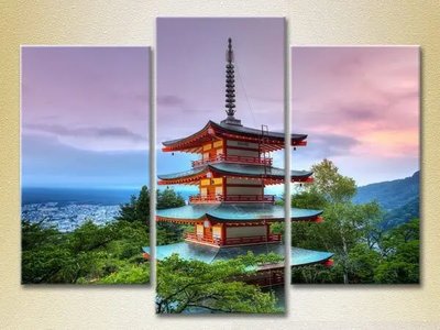 Модульные картины Японская пагода_03 Gor7256 фото