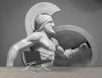 Fototapet Sculptură a unui războinic grec 3D5106 фото
