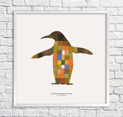 Постер Императорский пингвин. Абстракция Min18694 фото