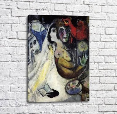 Картина Marc Chagall Le Gant Noir Mar13307 фото