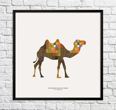 Постер Верблюд. Абстракция Min18695 фото