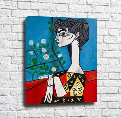 Picasso Jacqueline cu flori, 1954 Pik10857 фото
