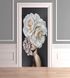 3Д наклейка на дверь, Белая роза ST316 фото 3