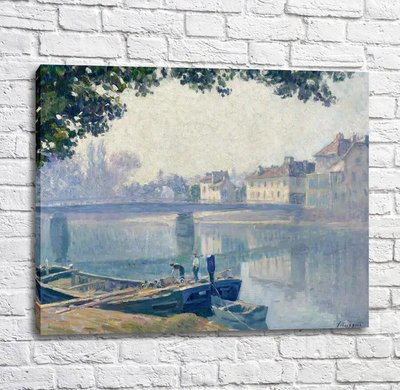 Картина Анри Лебаск – На берегах Марны, 1907 Imp12641 фото