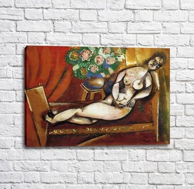 Картина Marc Chagall reclining nude Mar13241 фото