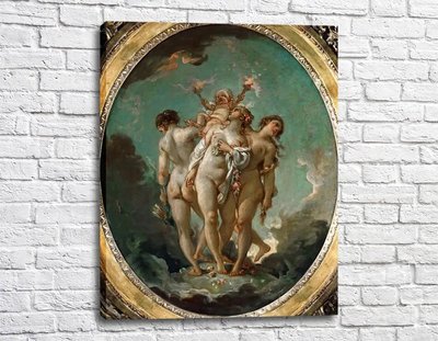 Pictura Trei Grații cu Cupidon Fra11308 фото