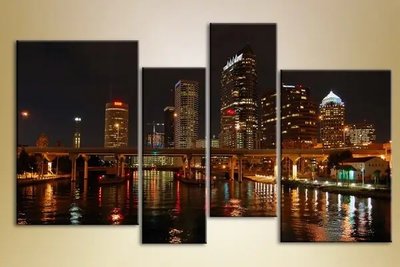 Tampa Bay Picturi modulare noaptea Gor6709 фото